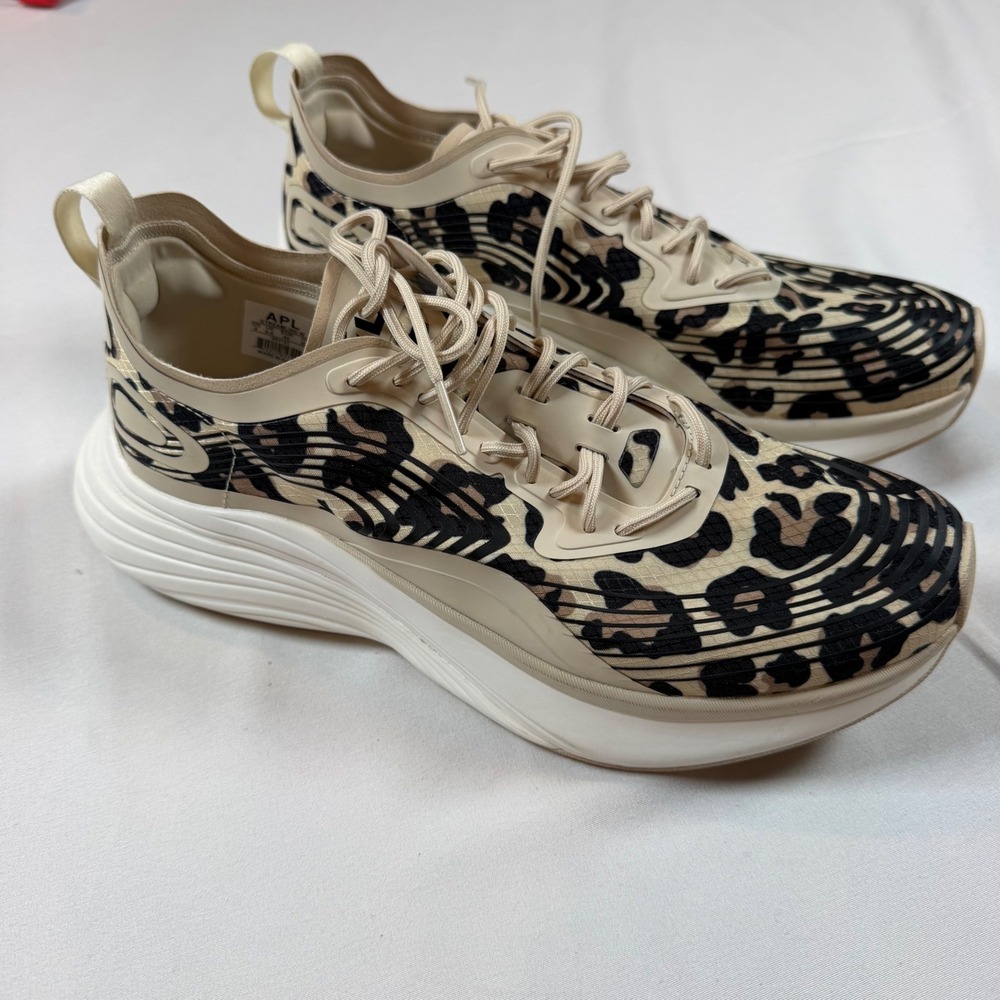 APL Streamline Women's Parchment Black Leopard Running Shoes Size 9 Athletic - Picture 3 of 8